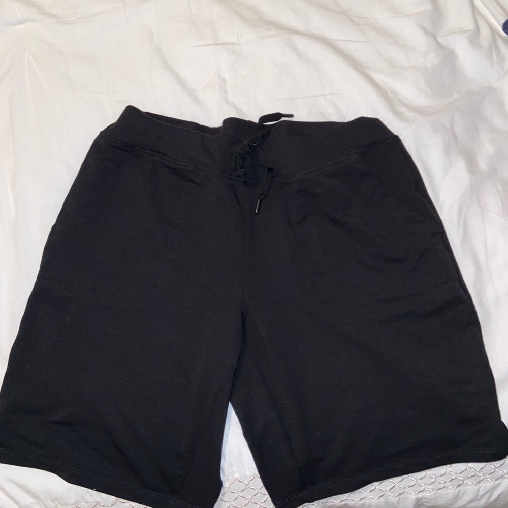 Black sweat shorts